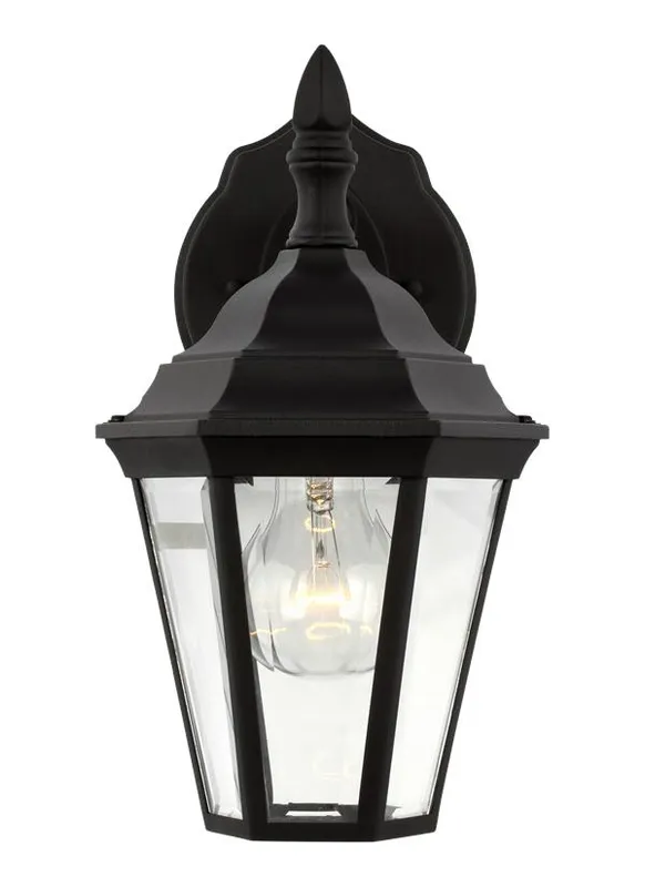 Bakersville Collection - Small One Light Outdoor Wall Lantern | Finish: Black - 88937-12 — Warehouse Lighting LED Wall Lights  