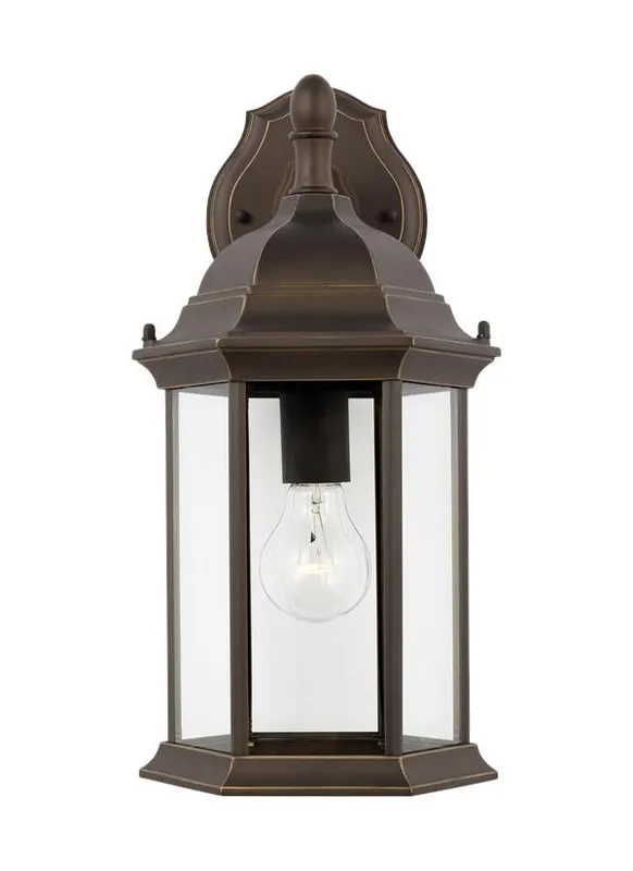 Sevier Collection - Medium One Light Downlight Outdoor Wall Lantern | Finish: Antique Bronze - 8938701-71 — Warehouse Lighting LED Downlights  