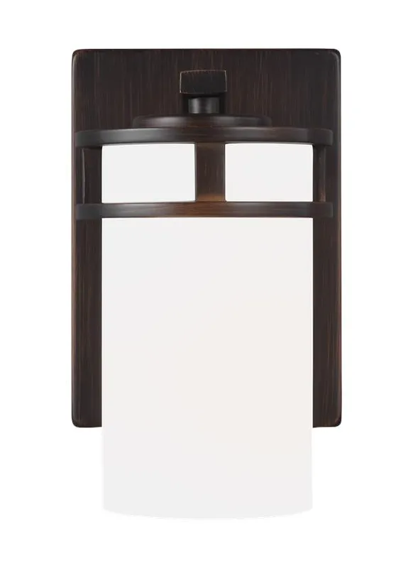 Robie Collection - One Light Wall / Bath Sconce | Finish: Burnt Sienna - 4121601-710 — Warehouse Lighting LED Wall Lights  