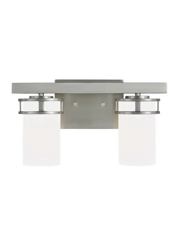 Robie Collection - Two Light Wall / Bath | Finish: Brushed Nickel - 4421602EN3-962 — Warehouse Lighting LED Wall Lights  