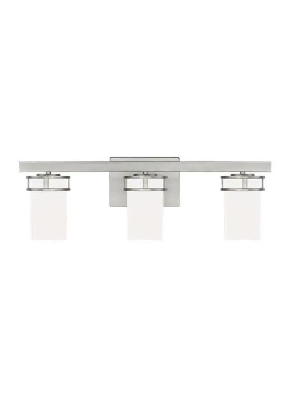Robie Collection - Three Light Wall / Bath | Finish: Brushed Nickel - 4421603-962 — Warehouse Lighting LED Wall Lights  