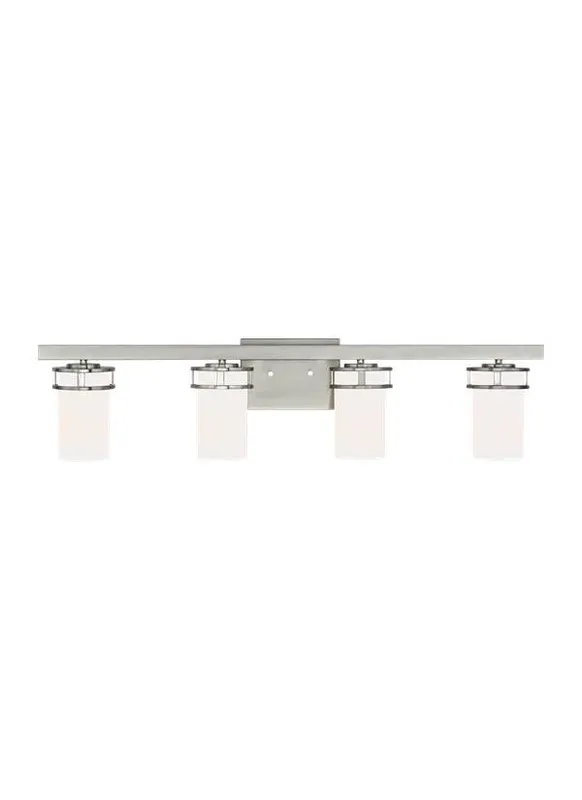Robie Collection - Four Light Wall / Bath | Finish: Brushed Nickel - 4421604-962 — Warehouse Lighting LED Wall Lights  