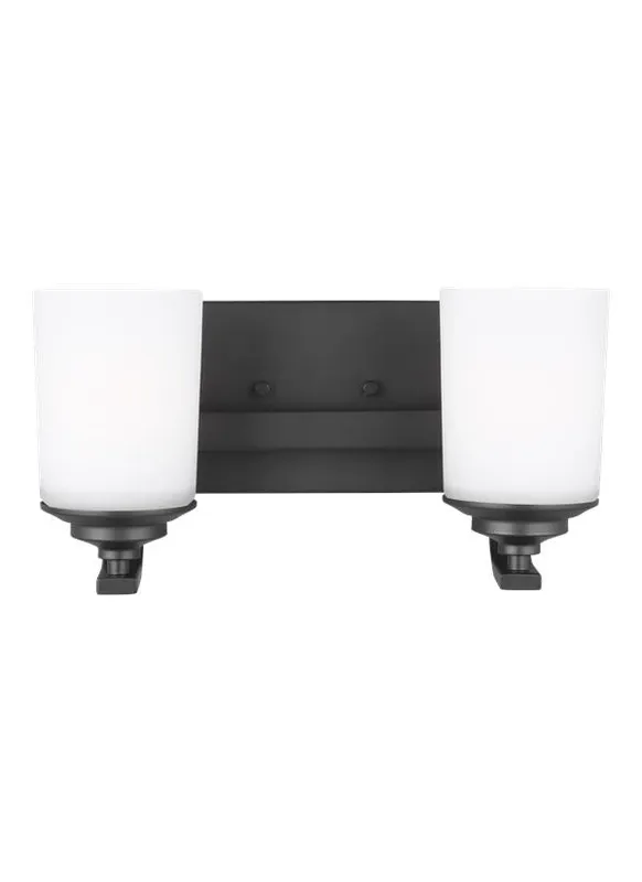 Kemal Collection - Two Light Wall / Bath | Finish: Midnight Black - 4430702EN3-112 — Warehouse Lighting LED Wall Lights  