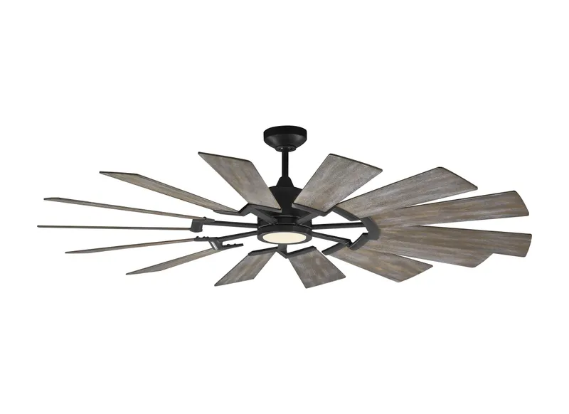 62" Prairie Fan - Aged Pewter — Warehouse Lighting LED Post Top Lights 15.0W 