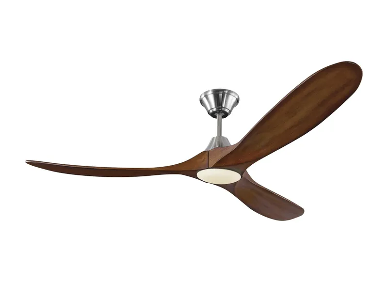 60" Maverick LED - Brushed Steel Koa — Warehouse Lighting LED Post Top Lights  