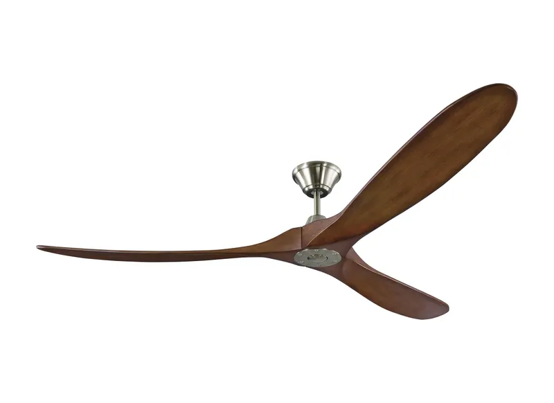 70" Maverick Max - Brushed Steel with Koa Blades — Warehouse Lighting LED Post Top Lights  