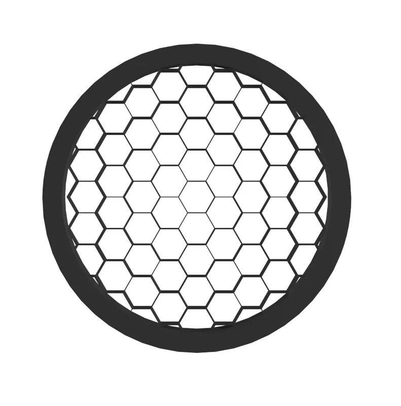 ATOM Series - Honeycomb Louver Black Trim Ring — Warehouse Lighting LED Landscape Lights 7.0W 