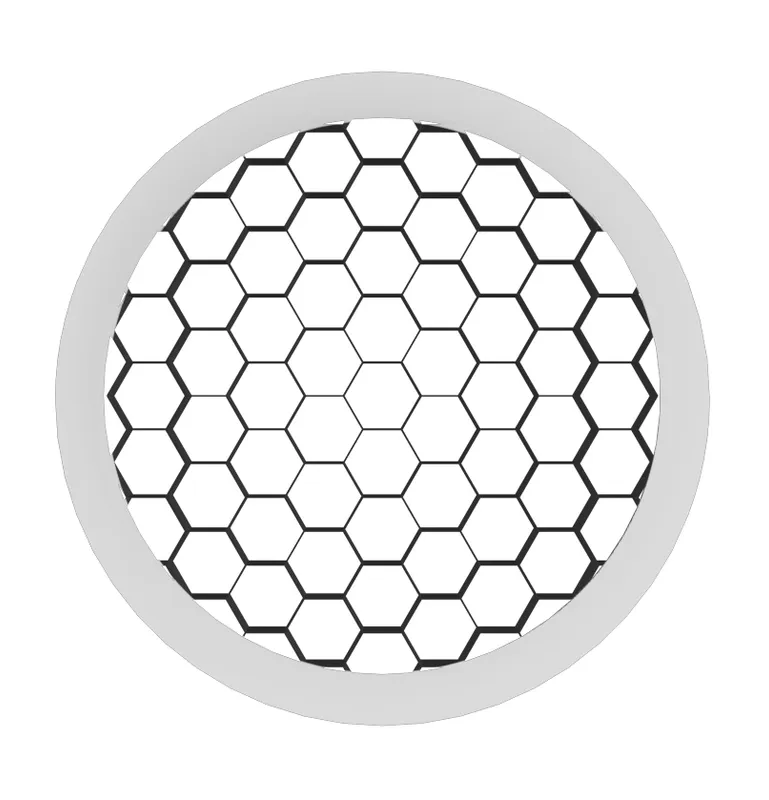 ATOM Series - Honeycomb Louver White Trim Ring — Warehouse Lighting LED Landscape Lights 7.0W 