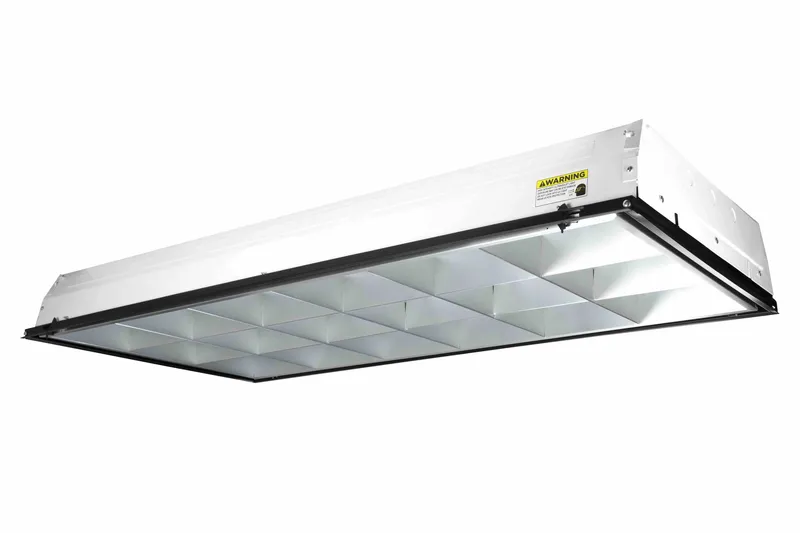 2x4 Foot Recessed Troffer UV Fixture, 97.5 Watts, 120V-277V — Warehouse Lighting LED Downlights 97.5W 