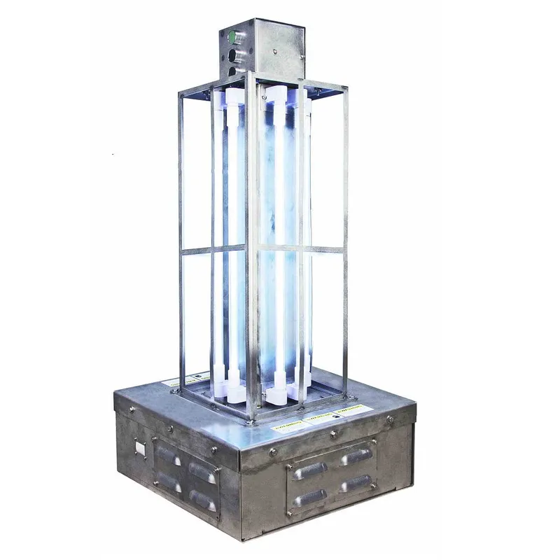 Industrial UV Sanitation Light, 4 Lamps, 80 Watts, 120V or 220V — Warehouse Lighting LED Landscape Lights 80.0W 