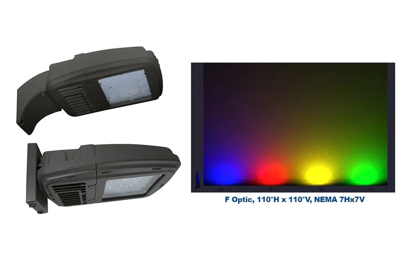 LED Static Color Mini Flood Light, 37 watt, Blue, Green, Red or Amber CCT — Warehouse Lighting LED Flood Lights 37.0W 
