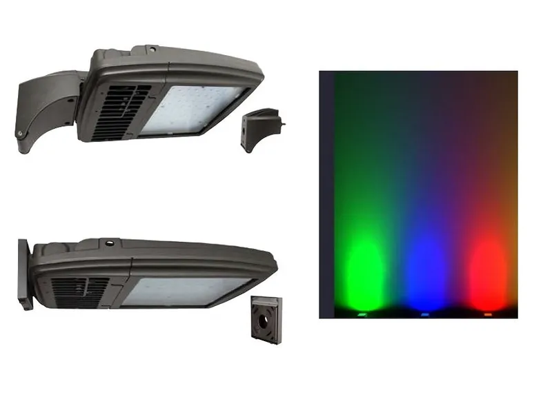 LED Static Color Small Spot Light, 87 watt, Blue, Green or Red CCT — Warehouse Lighting LED Flood Lights 87.0W 