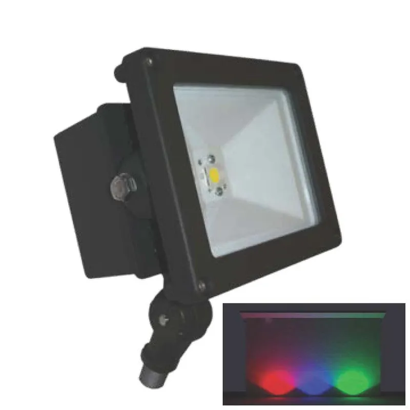 LED Static Color Flood Light, 20 watt, Blue, Green, or Red — Warehouse Lighting LED Flood Lights 20.0W 