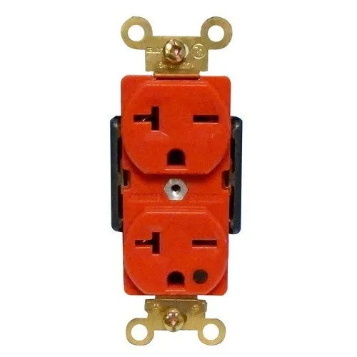 Hospital Grade Duplex Receptacle Red 20A-250V — Warehouse Lighting LED Landscape Lights  