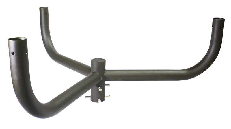 3 Fixture Light Pole Bullhorn, Bronze Finish — Warehouse Lighting LED Lighting Controls  