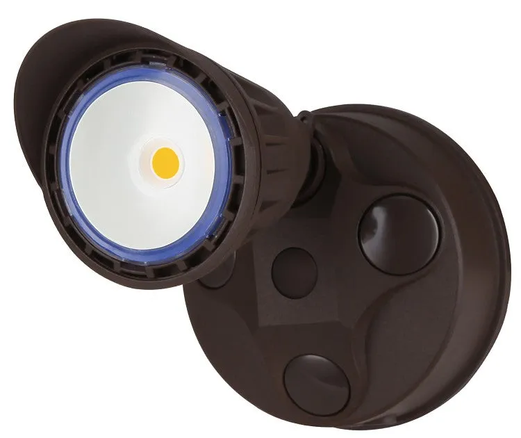 LED Dimmable Security Light, 10 watt, Bronze or White Finish, 3000K CCT — Warehouse Lighting LED Lighting Controls 10.0W 3000K