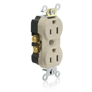Tamper Resistant Narrow Body Duplex Receptacle, 15 Amp, 125V (White, Gray, Black, Ivory, Light Almond, Brown) — Warehouse Lighting LED Landscape Lights  