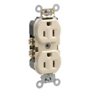Commercial Spec Grade Duplex Receptacle, 15 Amp, 125V (White, Gray, Black, Ivory, Light Almond, Brown) — Warehouse Lighting LED Landscape Lights  3000K