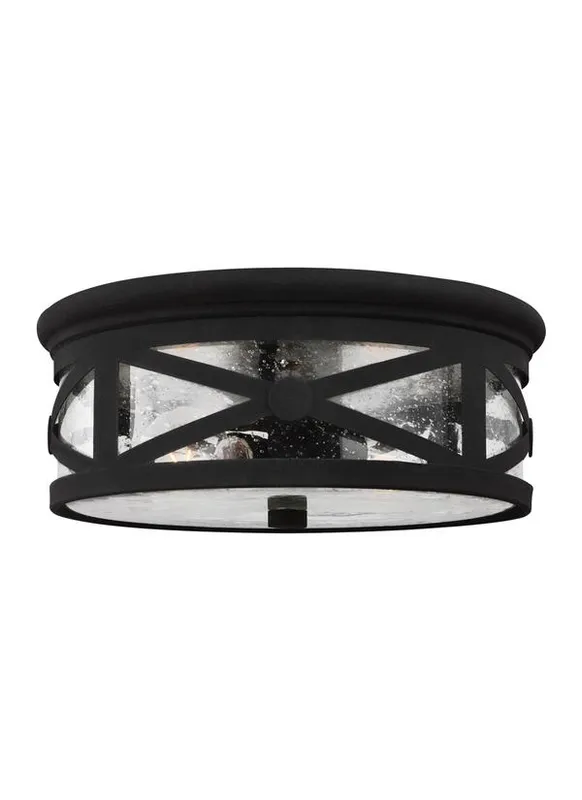 7821402-12, Two Light Outdoor Ceiling Flush Mount , Lakeview Collection — Warehouse Lighting LED Post Top Lights 10.0W 3000K