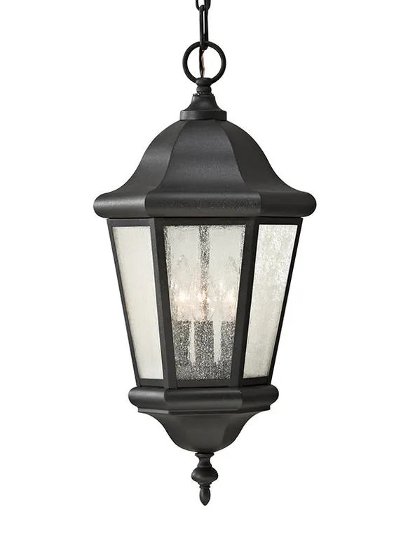 OL5911BK, Three Light Outdoor Pendant Lantern , Martinsville Collection — Warehouse Lighting LED Landscape Lights  