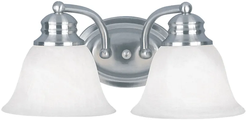 Malaga 2-Light Bath Vanity — Warehouse Lighting LED Wall Lights 10.0W 