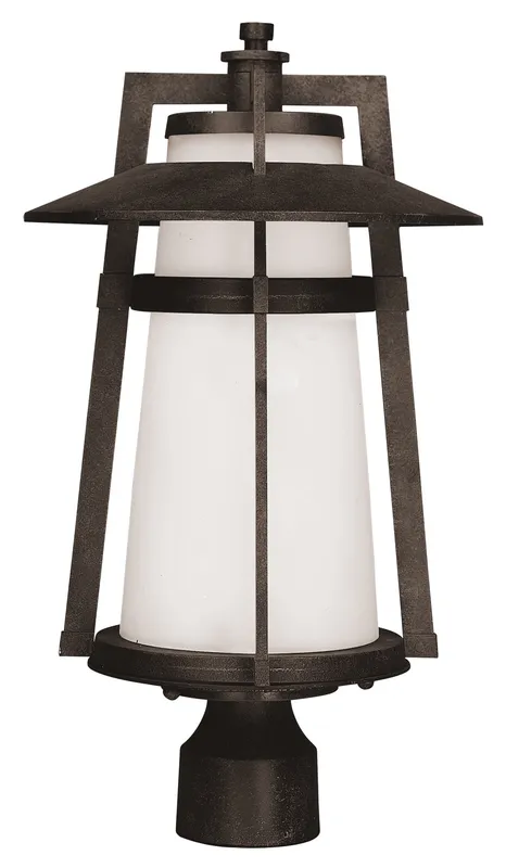 Calistoga 1-Light Outdoor Pole/Post Lantern — Warehouse Lighting LED Lighting Controls 10.0W 