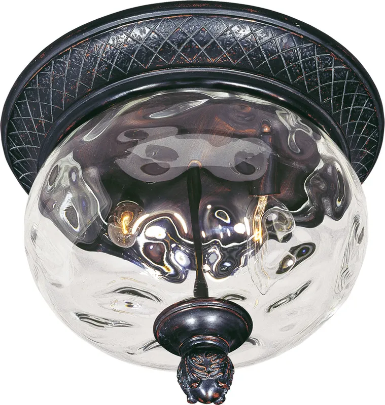 Carriage House 2-Light Outdoor Ceiling Mount — Warehouse Lighting LED Post Top Lights 10.0W 