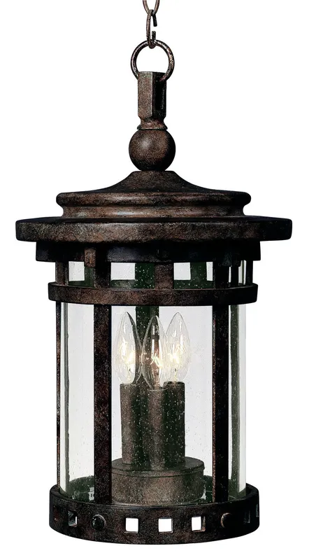 Santa Barbara VX 3-LT Outdoor Hanging Lantern — Warehouse Lighting LED Landscape Lights 10.0W 