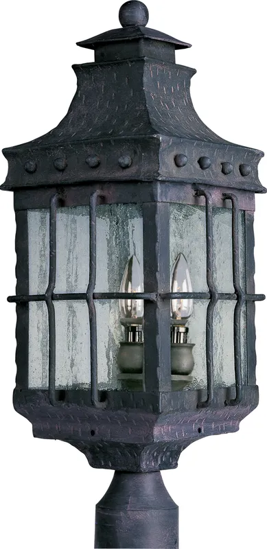 Nantucket 3-Light Outdoor Pole/Post Lantern — Warehouse Lighting LED Lighting Controls 10.0W 