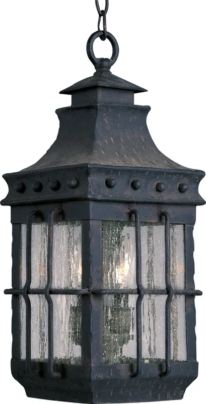 Nantucket 3-Light Outdoor Hanging Lantern — Warehouse Lighting LED Landscape Lights 10.0W 