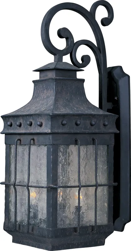 Nantucket 3-Light Outdoor Wall Lantern — Warehouse Lighting LED Wall Lights 10.0W 