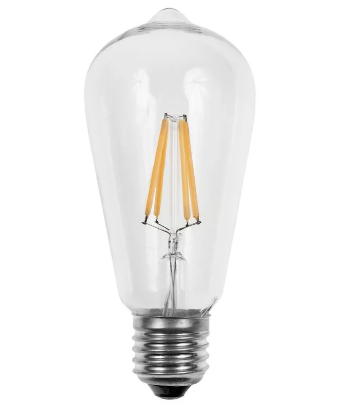 Filament LED ST64 Edison 4 watt Bulb, 120V — Warehouse Lighting LED Bulbs & Lamps 4.0W 