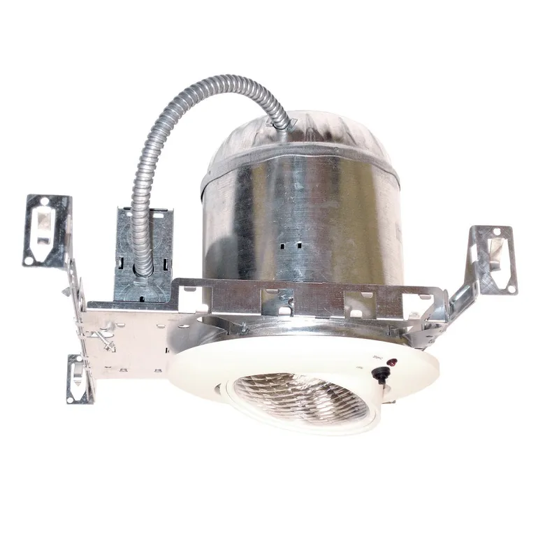 Recessed Emergency Downlight with Gimbal Trim, 120/277V — Warehouse Lighting LED Downlights 8.0W 3000K