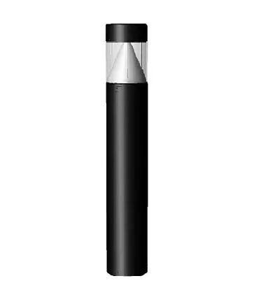 Premium LED Flat Top Bollard, 2089 Lumens, 15W, 120-277V, Cone Reflector, Bronze, White or Black Finish — Warehouse Lighting LED Bollards & Pathway Lights 15.0W 4000K