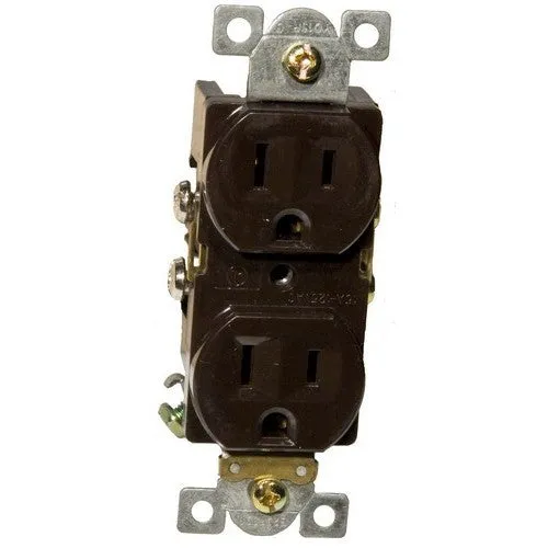 Commercial Duplex Receptacle -15A 125V Brown — Warehouse Lighting LED Landscape Lights  