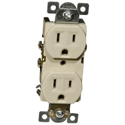 Commercial Duplex Receptacle -15A 125V Ivory — Warehouse Lighting LED Landscape Lights  