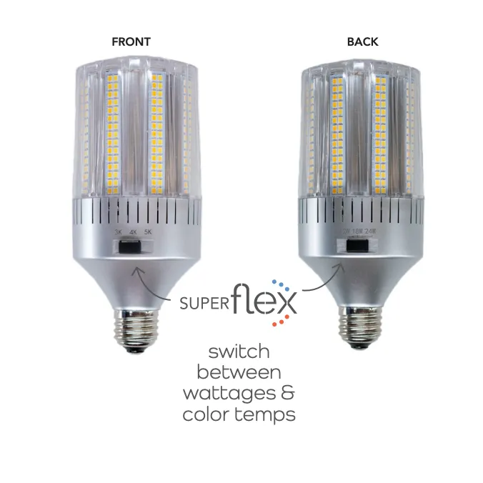 LED 24W Bollard Retrofit Flexcolor 3000K/4000K/5000K — Warehouse Lighting LED Downlights 24.0W 3000K