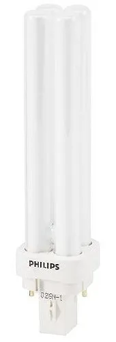 Philips-PL-C 18W/30 4P  18 Watt Long Twin-Tube Compact Fluorescent Light Bulb, 3000K (10 pack) — Warehouse Lighting LED Bulbs & Lamps 18.0W 3000K