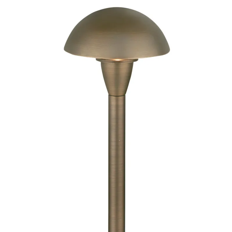 Mushroom Path Light, 24 Inch Stem, Antique Bronze, 360° Beam Angle, 200 Lumens — Sunco Lighting LED Bollards & Pathway Lights 27.0W 2700K