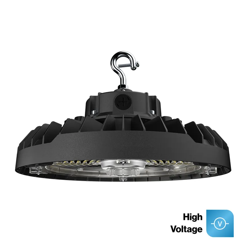 UFO High Bay LED Fixture, 150W/120W/100W, High Voltage 277-480V, 21000 Lumens — Sunco Lighting LED High Bay Lights 150.0W 3000K