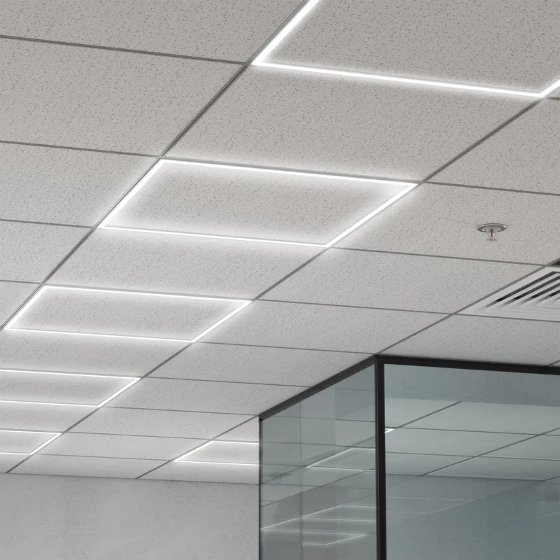 LED Grid Frame Ceiling Light, 50W/40W/30W, 2x2, Selectable Wattage & CCT, 5500 Lumens — Sunco Lighting LED Troffers & Panels 50.0W 4000K