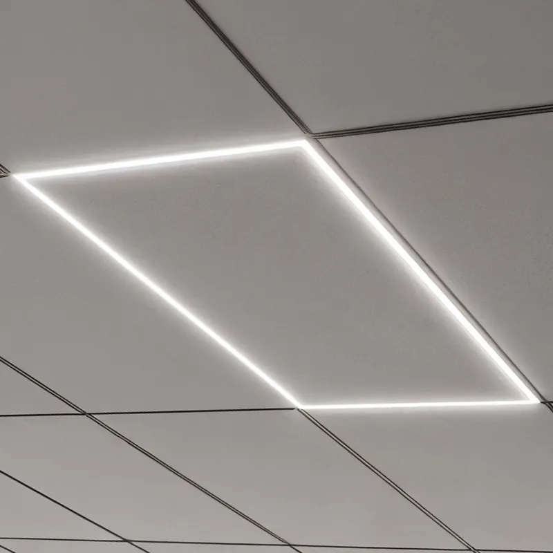 LED Grid Frame Ceiling Light, 50W/40W/30W, 2x4, Selectable Wattage & CCT, 5500 Lumens — Sunco Lighting LED Troffers & Panels 50.0W 4000K