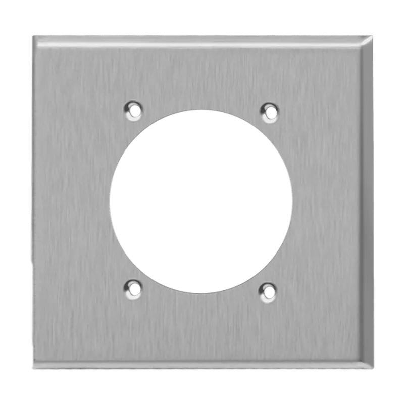 Enerlites Power Outlet Receptacle Two-Gang Metal Wall Plate — Sunco Lighting LED Landscape Lights  