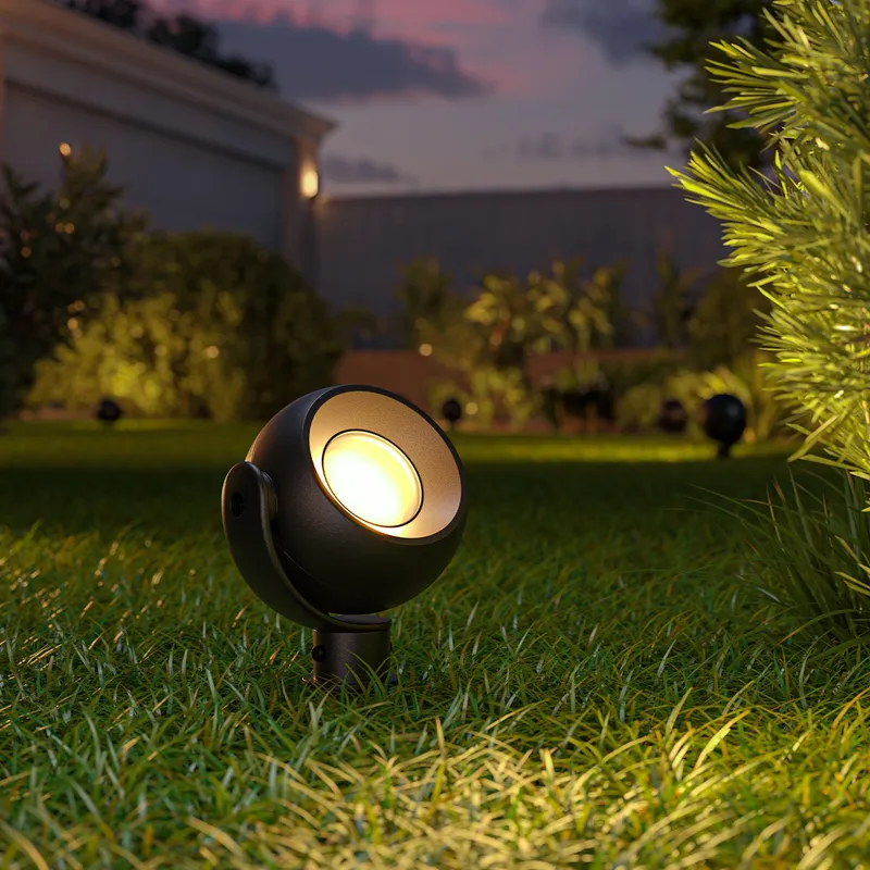 LED Landscape Orb Spotlight, Low Voltage, Selectable CCT, 300 Lumens — Sunco Lighting LED Bollards & Pathway Lights  2700K