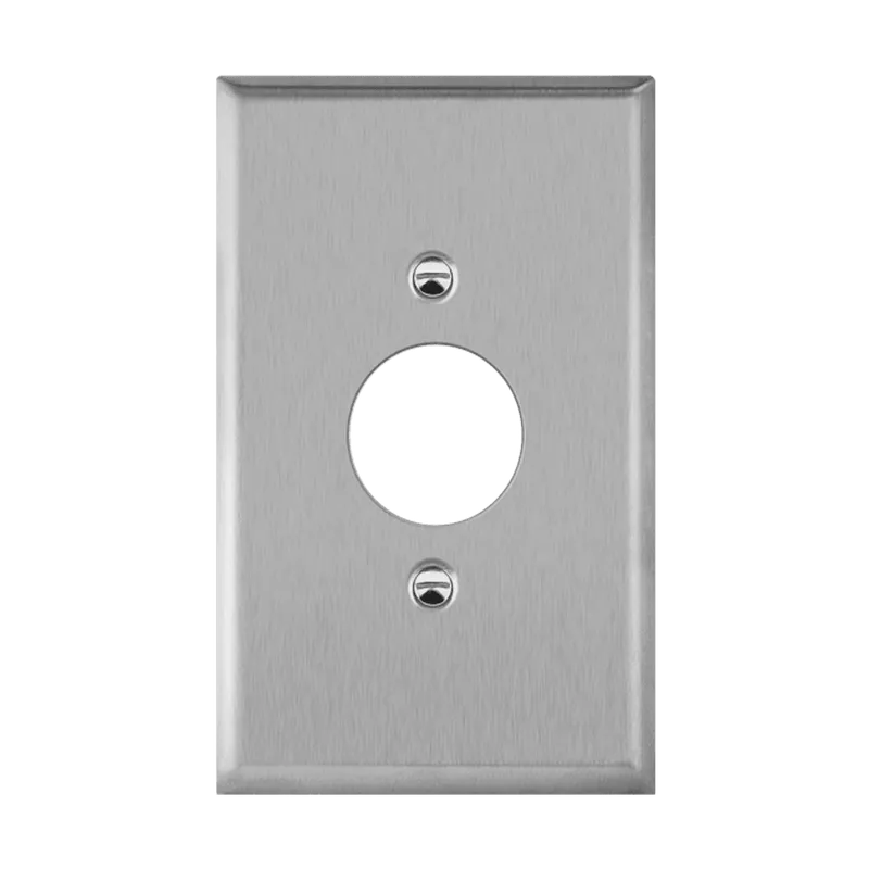 Enerlites Single Receptacle One-Gang Metal Wall Plate, Oversize — Sunco Lighting LED Landscape Lights  