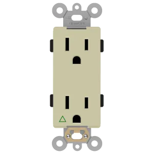 Enerlites Isolated Ground Industrial Grade Heavy Duty 15A Decorator Duplex Receptacle, 5-15R — Sunco Lighting LED Landscape Lights  