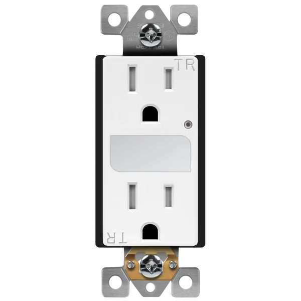 Enerlites Residential Grade 15A Tamper-Resistant Duplex Receptacle with Night Light — Sunco Lighting LED Landscape Lights  