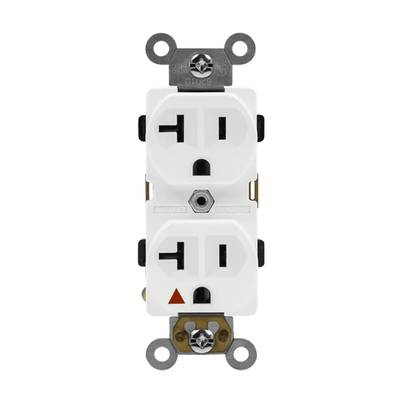 Enerlites Industrial Grade Isolated Ground Heavy Duty 20A Duplex Receptacle, 5-20R — Sunco Lighting LED Landscape Lights  