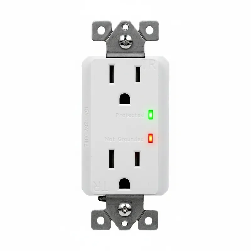 Enerlites Residential Grade 15A Tamper-Resistant Duplex Receptacle with Surge Suppressor — Sunco Lighting LED Landscape Lights  