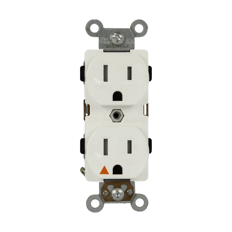 Enerlites Industrial Grade Isolated Ground Heavy Duty 15A Tamper-Resistant Duplex Receptacle, 5-15R — Sunco Lighting LED Landscape Lights  